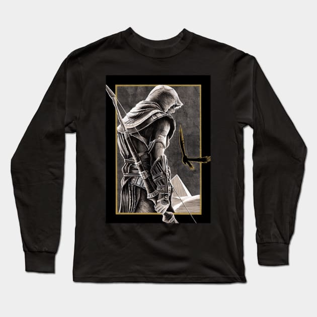 Bayek - Inktober 2020 Long Sleeve T-Shirt by Jomeeo